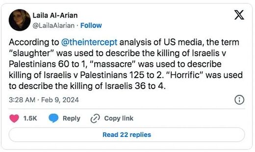 Laila Al-Arian tweet