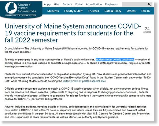university vaccines