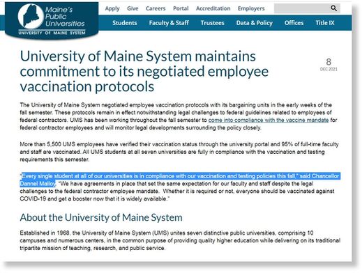 university vaccine mandates
