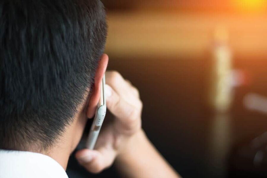 man on cellphone