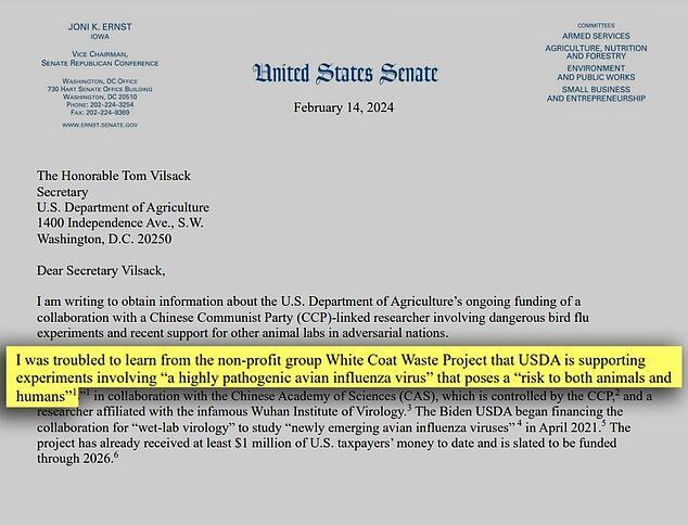 Click to enlarge Republican Sen Joni Ernst