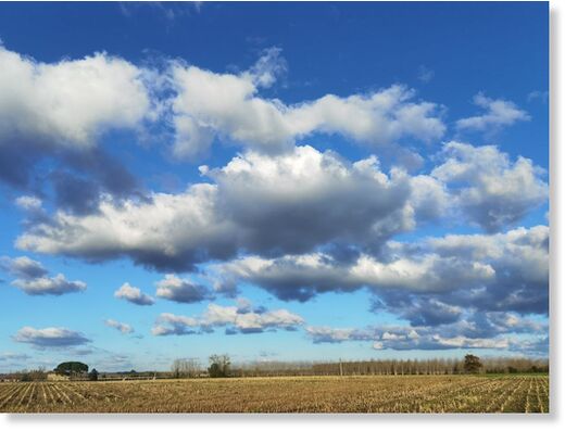 sky field sunshine