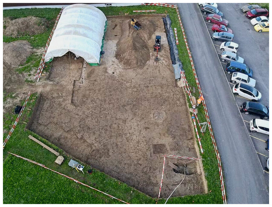 Click to enlarge Excavation site in Heimberg,