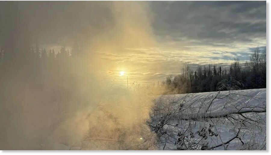 Smoke from a zombie fire pictured here in Fort Nelson, BC