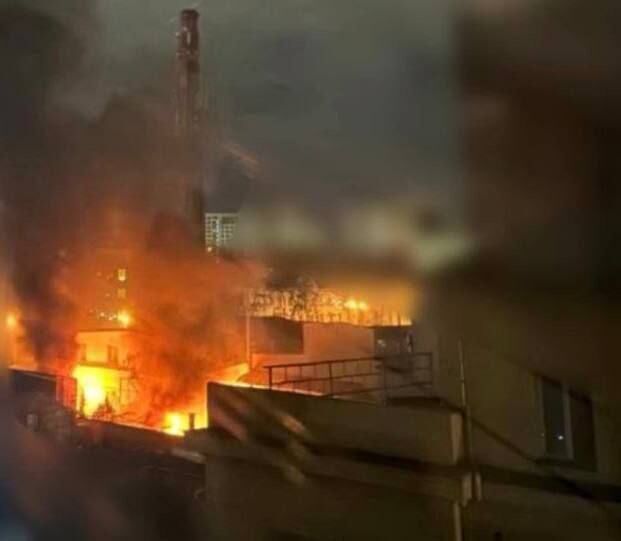 uav factory burned down Ukraine