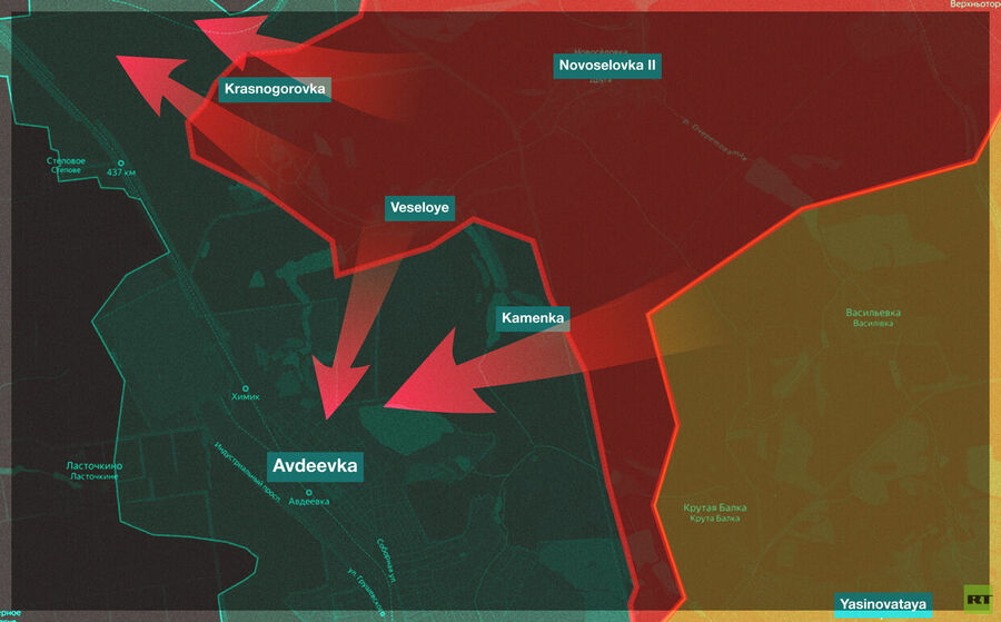 Click to enlarge Avdeevka front line May-June, 2023
