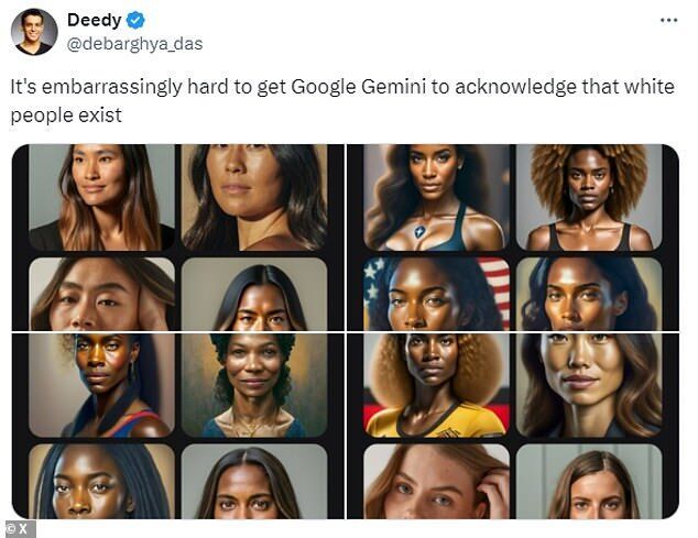 google gemini woke artificial intelligence no white women
