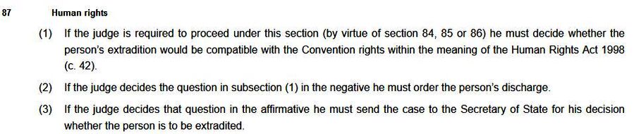 europe extradition rules assange