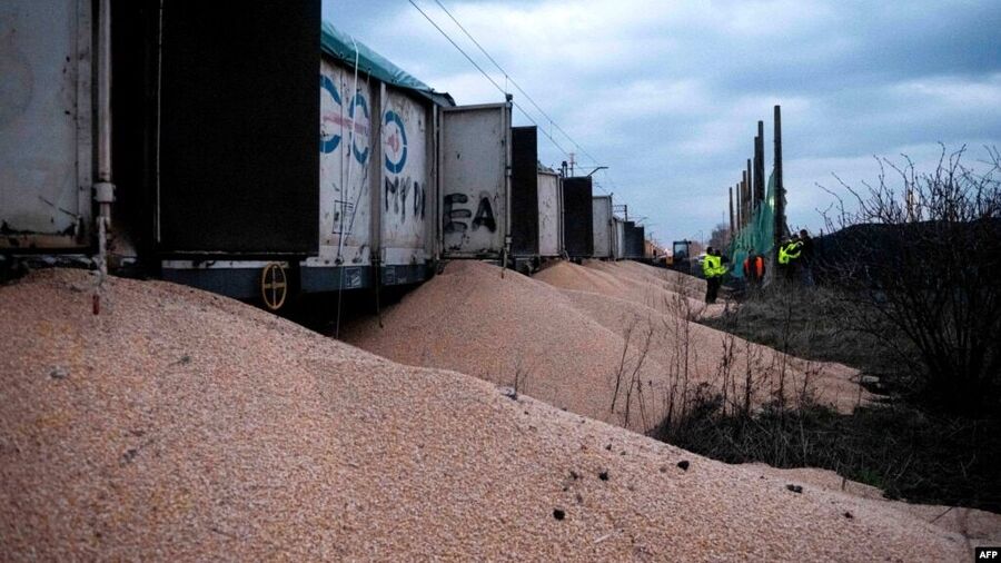 train poland grain ukraine