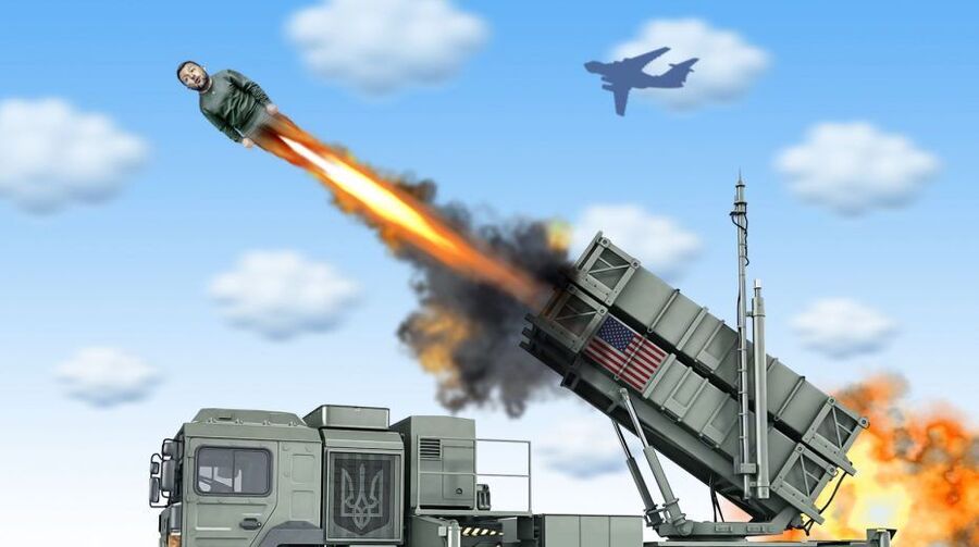 zelensky missile cartoon