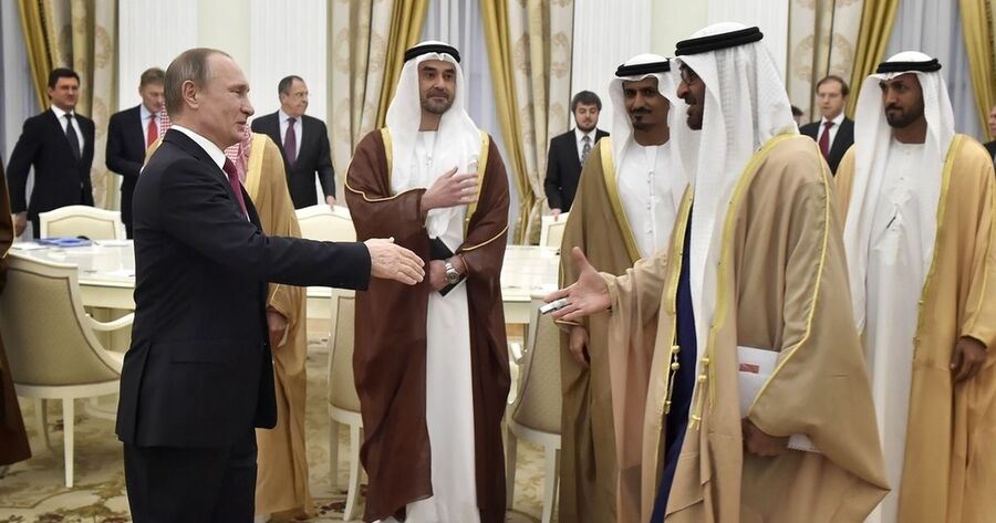 Putin and Abu Dhabi's crown prince