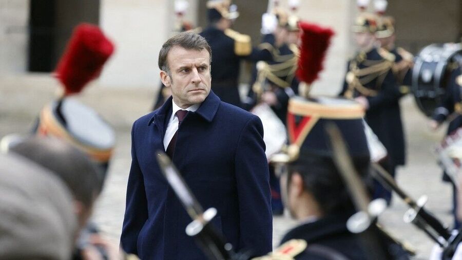 Click to enlarge French President Emmanuel Macron