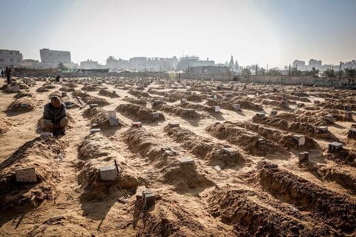 gaza mass grave cemetery