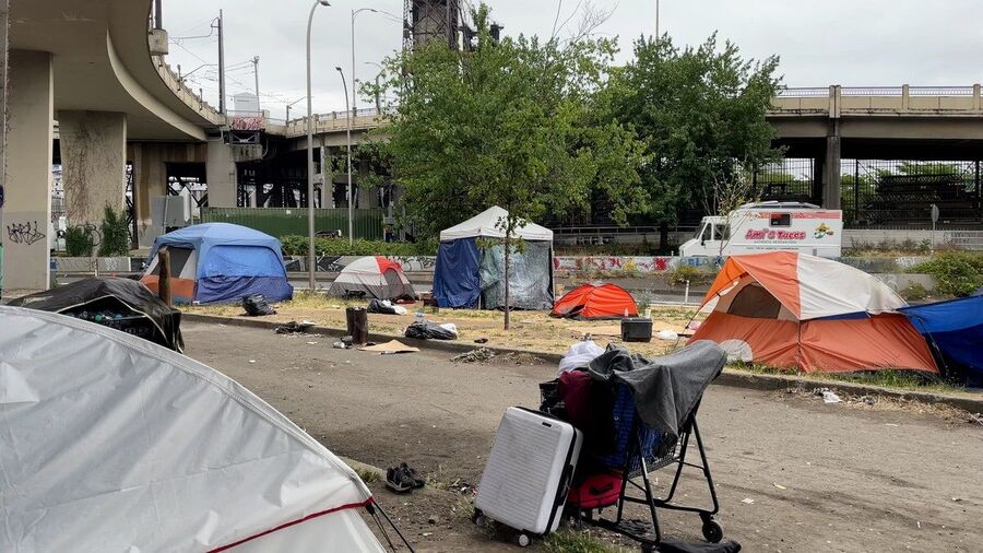 tent city drug use portland oregon