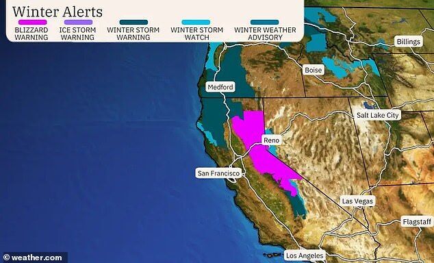 Click to enlarge blizzard california nevada lake tahoe