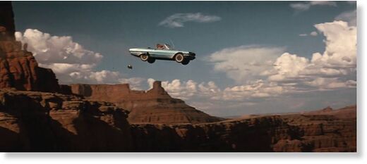Click to enlarge car over the cliff