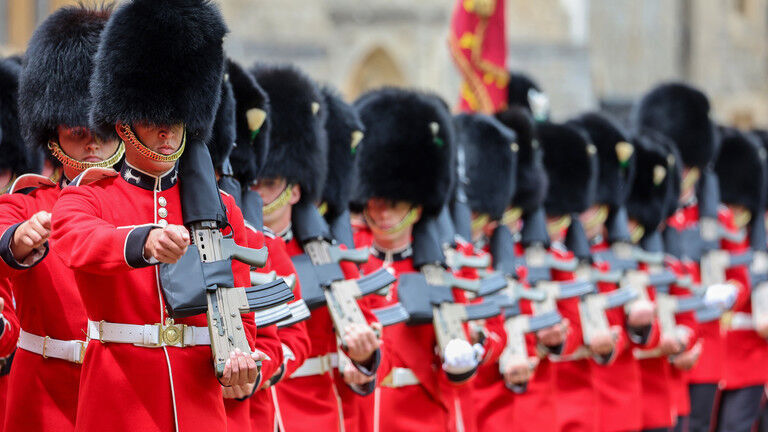 Click to enlarge File photo: The Prince of Wales’s Company of the Welsh Guards, Windsor, England, July 2023