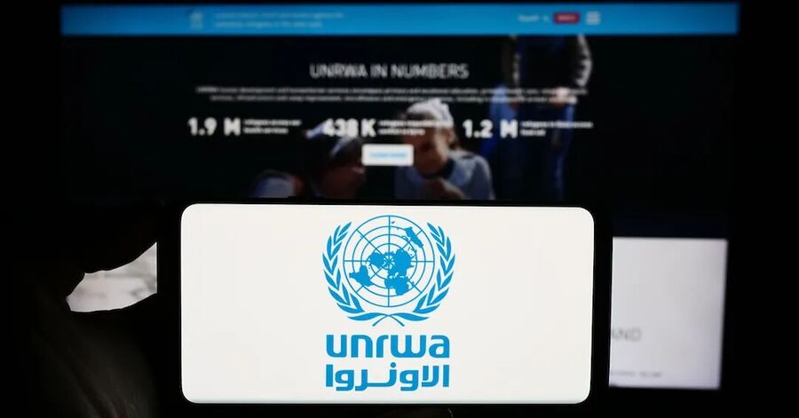 Unrwa gaza palestinian aid logo