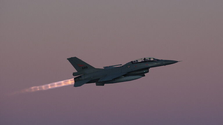 FILE PHOTO: A Royal Norwegian Air Force fighter jet in the air.