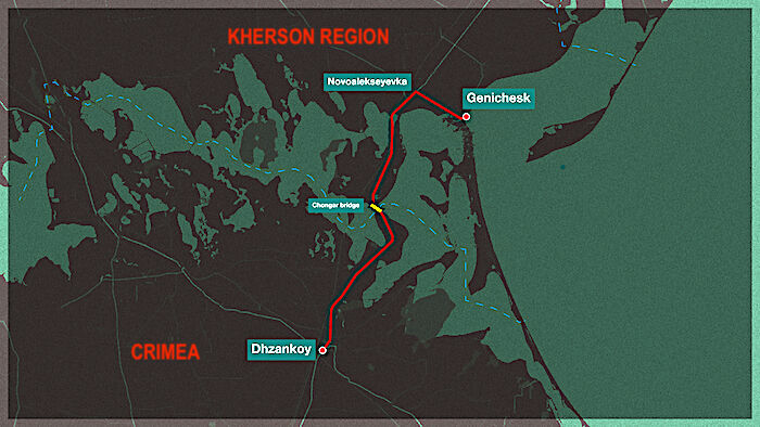 Click to enlarge Map Kherson region