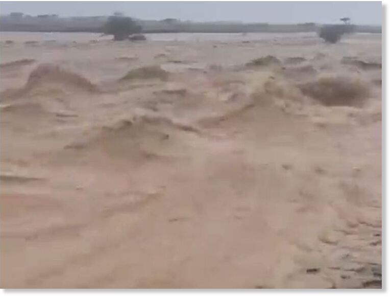 Screengrab from a video shared by weather monitoring centre
