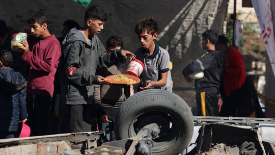 Click to enlarge Palestinian children