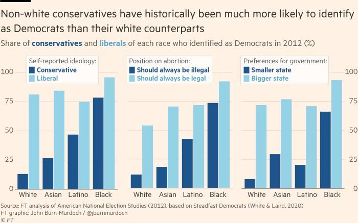non-white conservative dems