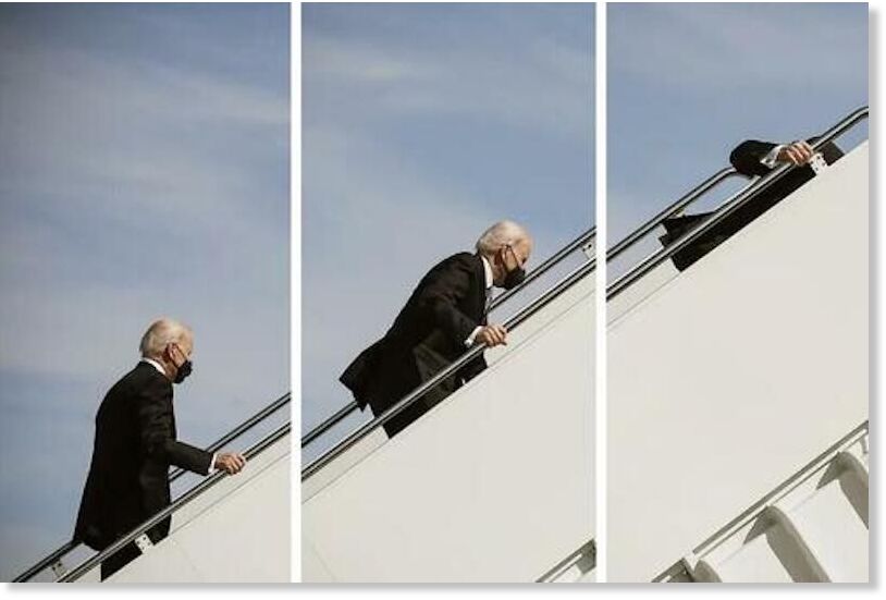 Click to enlarge Biden trips