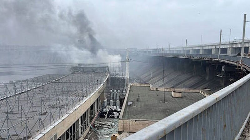 Click to enlarge the Dnieper Hydro Power Plant Zaporozhye Region