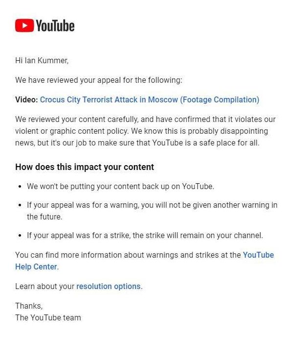 YouTube Censorship