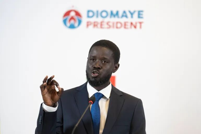 The new President of Senegal, Bassirou Diomaye Faye.