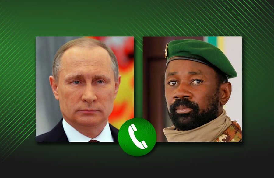 Putin and Mali leader Traore