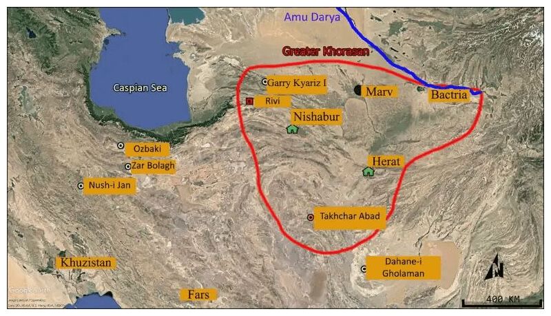Click to enlarge Map of Sites