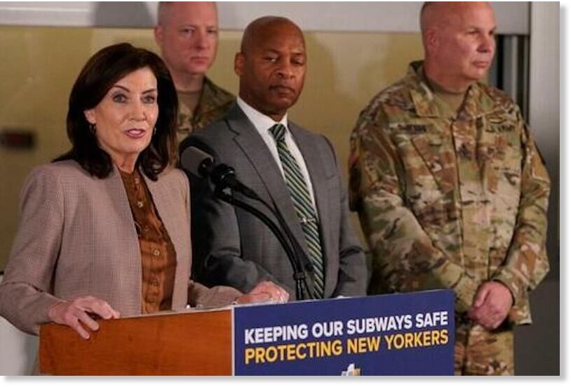 Click to enlarge New York Gov. Kathy Hochul