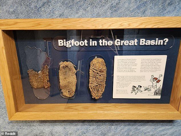 Click to enlarge giant shoes lovelock cave paiute legend