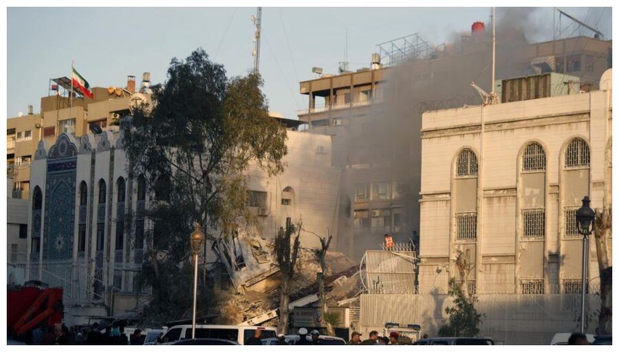 Click to enlarge Bombed Embassy