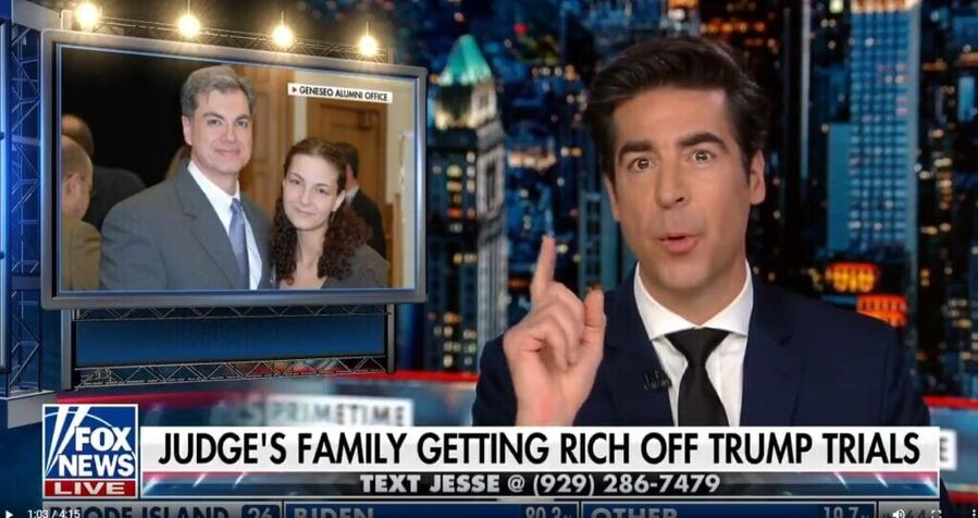 Click to enlarge jesse watters merchan trump trial making money
