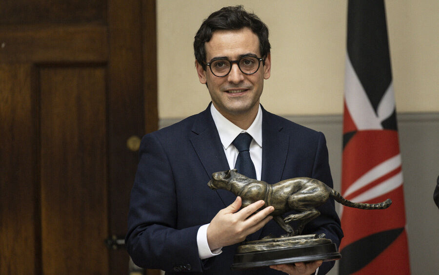 Click to enlarge French Foreign Minister Stephane Sejourne