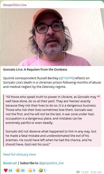 gonzalo lira obituary