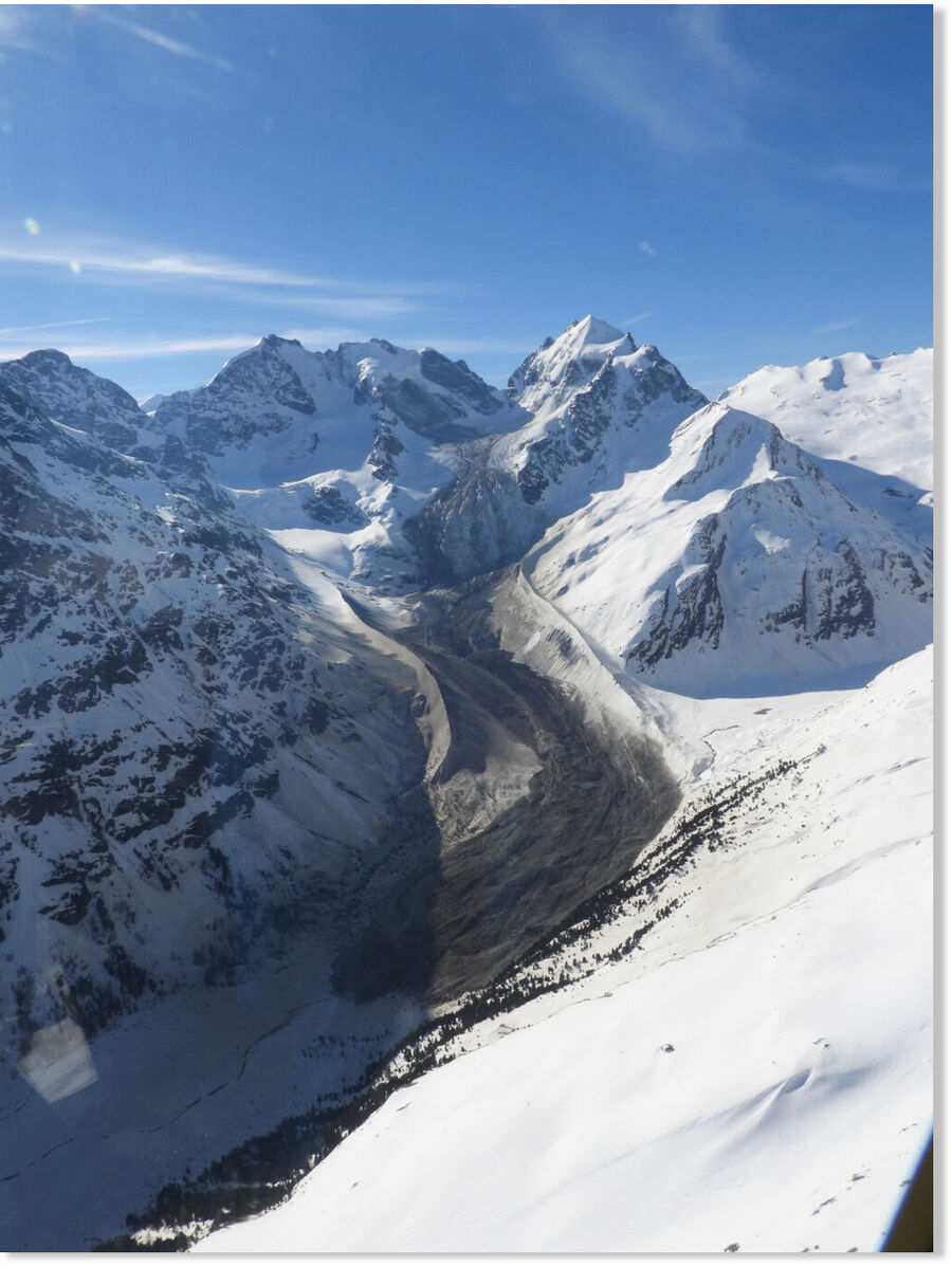 The 14 April 2024 rock avalanche on Piz Scerscen in Switzerland.