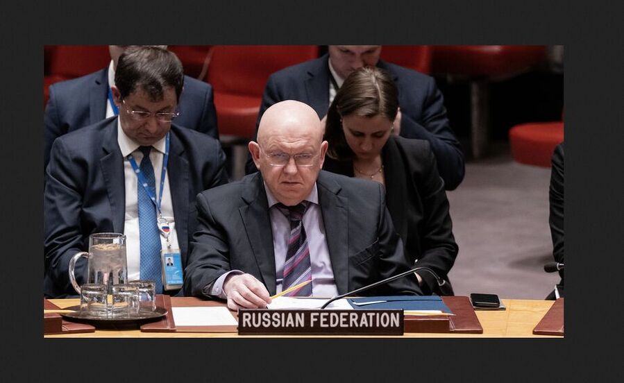 Click to enlarge Russian Ambassador to the UN Vassily Nebenzia