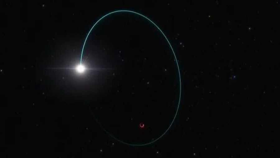 black hole star companion artist illustration