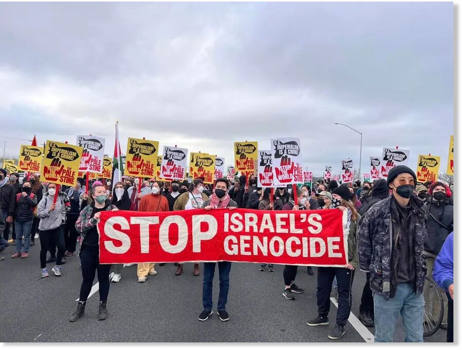 Anti-Israel protesters