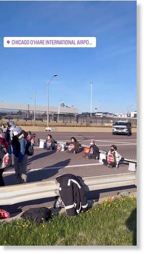 Click to enlarge ohare israel protest