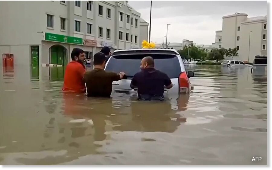 Desert City Dubai Under Water After Rains