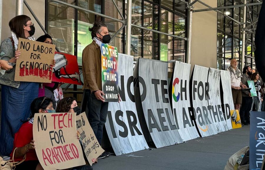 Gaza Protestors Google’s Chelsea office