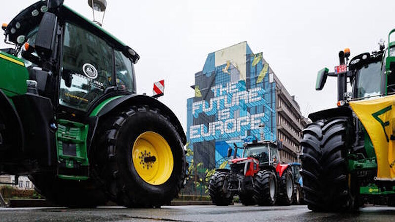 Farmers' protest in Brussels