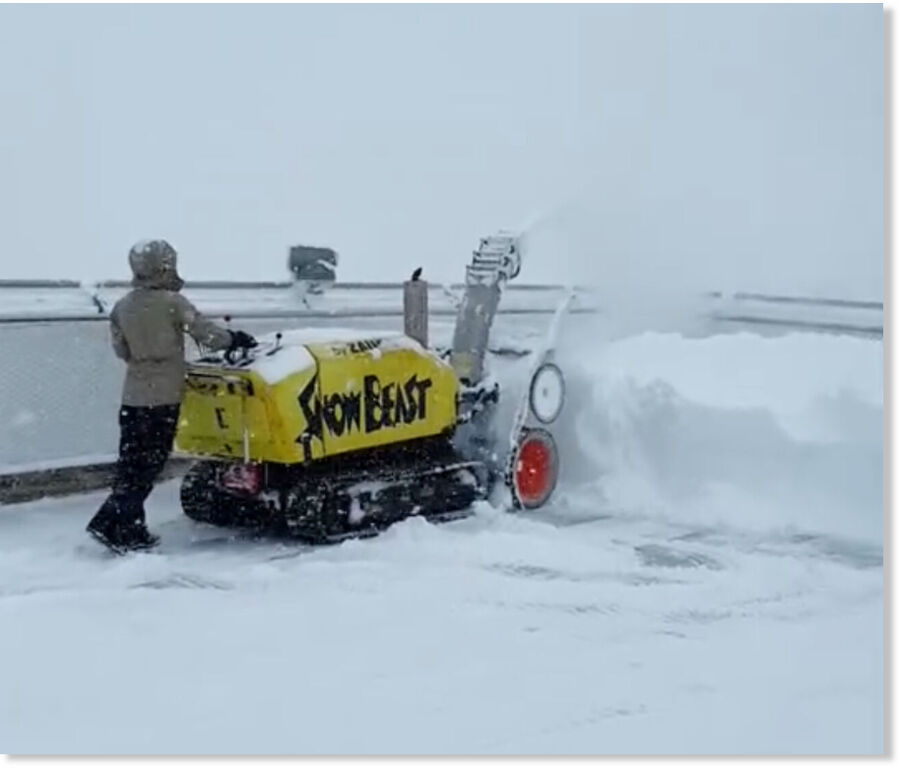 In the last 5 days, around 1 meter of snow fell at the Zugspitze. |