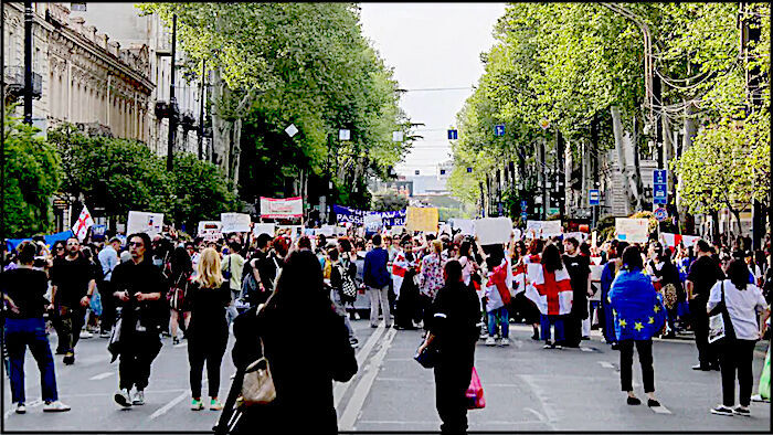 Click to enlarge street protest