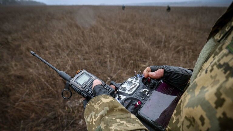 Ukrainian drone operator.
